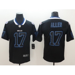 Nike Bills 17 Josh Allen Black Shadow Legend Limited Jersey