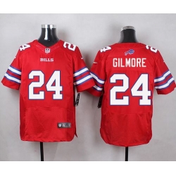 Nike Bills #24 Stephon Gilmore Red Mens Stitched NFL Elite Rush Jersey