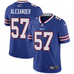 Nike Bills #57 Lorenzo Alexander Royal Blue Team Color Mens Stitched NFL Vapor Untouchable Limited Jersey