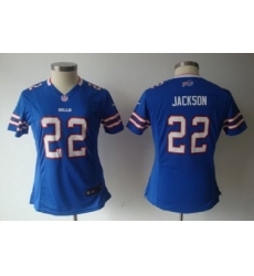 Nike Women Buffalo Bills 22# Jackson Blue Jersey