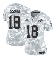 Women Buffalo Bills 18 Amari Cooper 2024 F U S E Arctic Camo Salute To Service Limited Stitched Football Jersey