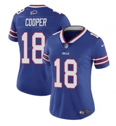 Women Buffalo Bills 18 Amari Cooper Royal Vapor Stitched Football Jersey