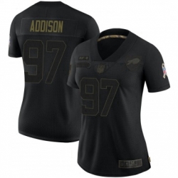 Women Buffalo Bills Mario Addison Black Limited 2020 Salute To Service Jersey By Nike