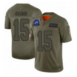 Womens Buffalo Bills 15 John Brown Limited Camo 2019 Salute to Service Football Jersey