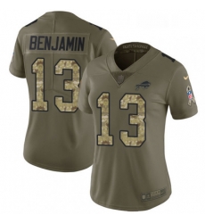 Womens Nike Buffalo Bills 13 Kelvin Benjamin Limited OliveCamo 2017 Salute to Service NFL Jersey