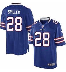 C.J. Spiller Youth Jersey - Stitched Limited Nike Buffalo Bills #28 Blue Jersey