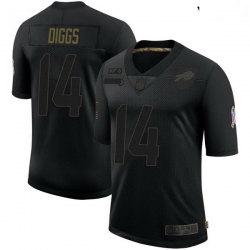 Youth Buffalo Bills 14 Stefon Diggs Black Limited 2020 Salute To Service Jersey