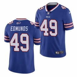 Youth Buffalo Bills 49 Tremaine Edmunds Blue Vapor Untouchable Limited Stitched Jersey 