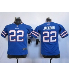 Youth Nike Buffalo Bills 22# Jackson Blue Nike NFL Jerseys