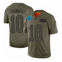 Men Carolina Panthers 10 Curtis Samuel Limited Camo 2019 Salute to Service Football Jersey