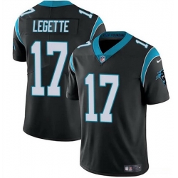 Men Carolina Panthers 17 Xavier Legette Black Vapor Limited Stitched Football Jersey