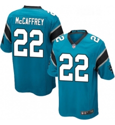 Mens Nike Carolina Panthers 22 Christian McCaffrey Game Blue Alternate NFL Jersey