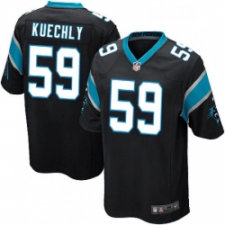 Mens Nike Carolina Panthers 59 Luke Kuechly Game Black Team Color NFL Jersey