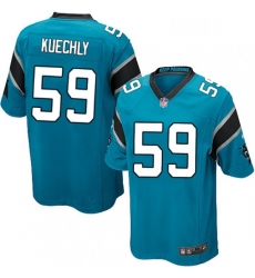 Mens Nike Carolina Panthers 59 Luke Kuechly Game Blue Alternate NFL Jersey