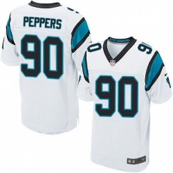 Mens Nike Carolina Panthers 90 Julius Peppers Elite White NFL Jersey