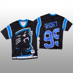 NFL Carolina Panthers 99 Kawann Short Black Men Mitchell  26 Nell Big Face Fashion Limited NFL Jersey