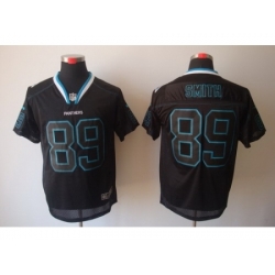 Nike Carolina Panthers 89 Steve Smith Black Elite Lights Out NFL Jersey