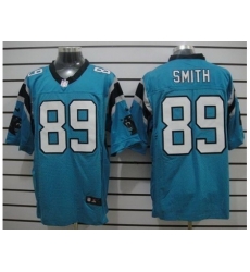 Nike Carolina Panthers 89 Steve Smith Blue Elite NFL Jersey