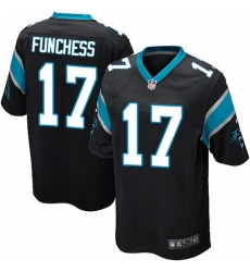 Nike Panthers #17 Devin Funchess Black Team Color Mens Stitched NFL Elite Jersey