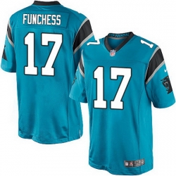 Nike Panthers #17 Devin Funchess Blue Team Color Mens Stitched NFL Elite Jersey