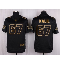 Nike Panthers #67 Ryan Kalil Black Mens Stitched NFL Elite Pro Line Gold Collection Jersey