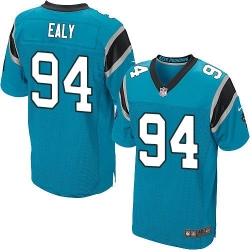 Nike Panthers #94 Kony Ealy Blue Alternate Mens Stitched NFL Elite Jersey