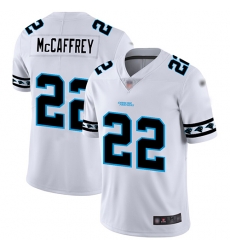 Panthers 22 Christian McCaffrey White Mens Stitched Football Limited Team Logo Fashion Jersey