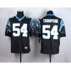 nike nfl jerseys carolina panthers 54 thompson black[Elite]