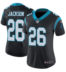 Nike Panthers #26 Donte Jackson Black Team Color Womens Stitched NFL Vapor Untouchable Limited Jersey