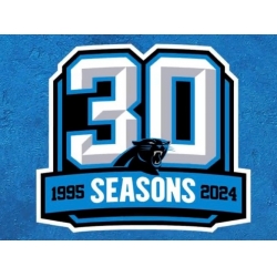 Carolina Panthers 30th Anniversary Patch Biaog