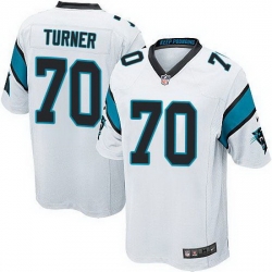 Nike Panthers #70 Trai Turner White Youth Stitched NFL Elite Jersey