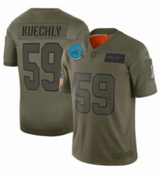 Youth Carolina Panthers 59 Luke Kuechly Limited Camo 2019 Salute to Service Football Jersey