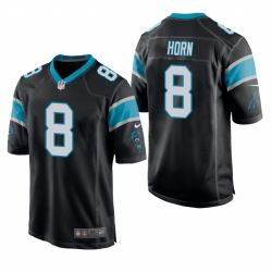 Youth Carolina Panthers #8 Jaycee Horn Black Stitched Football Limited Jersey