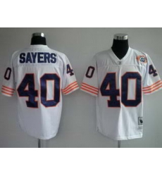 Jerseys Chicago Bears 40 Sayers white throwback Jerseys