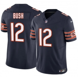 Men Chicago Bears  12 Devin Bush Navy 2026 F U S E  Vapor Untouchable Limited Stitched Football Jersey