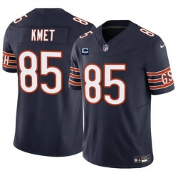 Men Chicago Bears 85 Cole Kmet Navy 2024 F U S E  With 1 Star C Patch Vapor Untouchable Limited Stitched Football Jersey