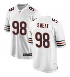 Men Chicago Bears 98 Montez Sweat White Stitched Game Football Jersey