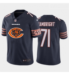 Nike Bears 71 Arlington Hambright Navy Team Big Logo Vapor Untouchable Limited Jersey