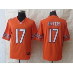 Nike Chicago Bears 17 Alshon Jeffery Orange Limited NFL Jersey