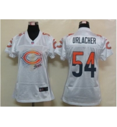 Nike Womens Chicago Bears #54 Urlacher White Jerseys