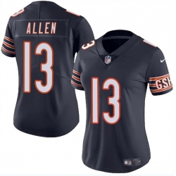 Women Chicago Bears 13 Keenan Allen Navy 2024 Vapor Stitched Jersey