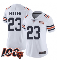 Women Chicago Bears 23 Kyle Fuller White 100th Season Limited Football Jersey