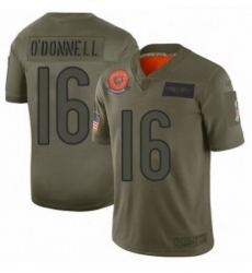 Womens Chicago Bears 16 Pat ODonnell Limited Camo 2019 Salute to Service Football Jerse