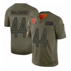 Womens Chicago Bears 44 Nick Kwiatkoski Limited Camo 2019 Salute to Service Football Jersey