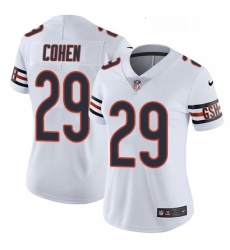 Womens Nike Chicago Bears 29 Tarik Cohen White Vapor Untouchable Limited Player NFL Jersey