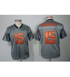 Nike Youth Chicago Bears #15 Brandon Marshall[Youth Grey Shadow Elite Jerseys]