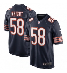 Youth Chicago Bears 58 Darnell Wright Navy 2023 Draft Stitched Football Game Jersey