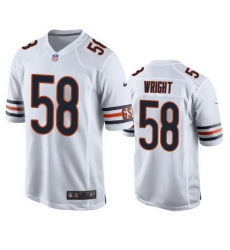 Youth Chicago Bears 58 Darnell Wright White 2023 Draft Stitched Football Game Jersey