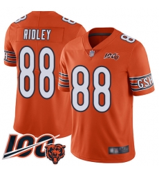 Youth Chicago Bears 88 Riley Ridley Orange Alternate 100th Season Limited Football Jersey