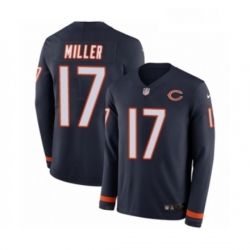 Youth Nike Chicago Bears 17 Anthony Miller Limited Navy Blue Therma Long Sleeve NFL Jersey